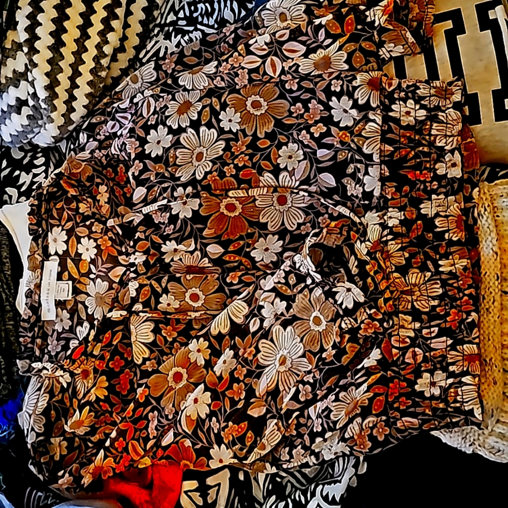 Medium blouse! Semi shear (arms are see thru but not torso)